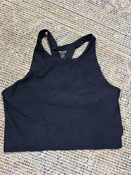 Old Navy Other - Old Navy Black Ribbed Racerback Crop Top